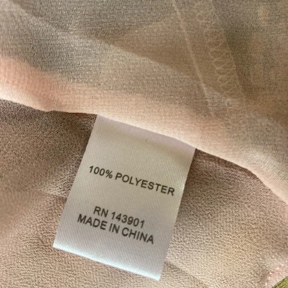 Coco+Carmen EUC chiffon multi fabric dress with contrast embroidered trim. - Picture 7 of 11